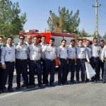 رژه ناوگان موتوری آتش نشانان اسلامشهری به مناسبت روز ملی ایمنی و آتش نشانی
