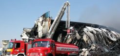 حریق مجتمع صنعتی طبعیت در شهرک صنعتی مامونیه ساوه و عملیات آتش نشانان اسلامشهر