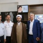 دیدار مسئول آتش‌نشانی اسلامشهر و معاونین با امام جمعه محترم شهر